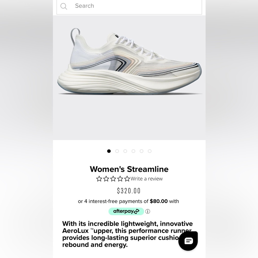 APL Women’s Streamline in clear/black/multi, size 6